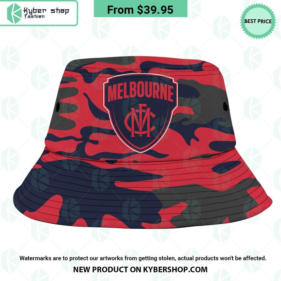 Melbourne Football Club Camo Bucket Hat
