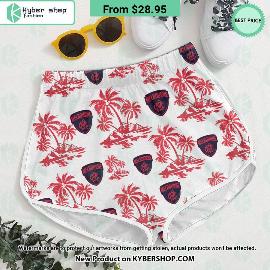 Melbourne Football Club Hawaiian Shirt Shorts