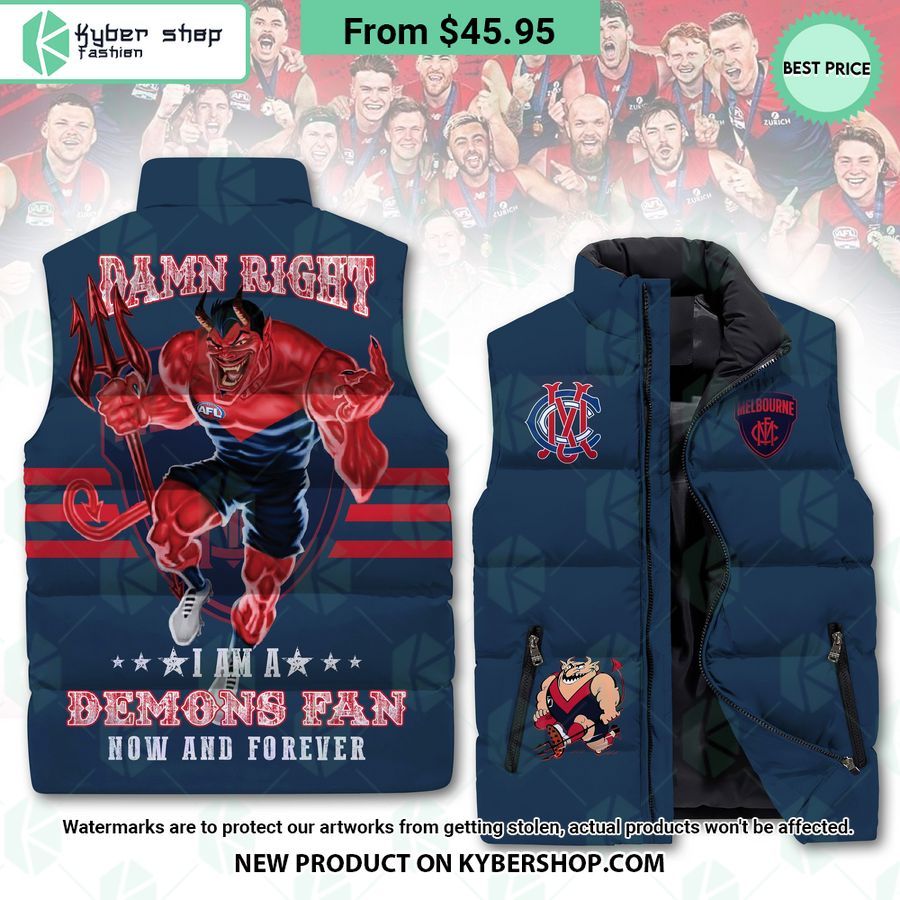 Melbourne Football Club Sleeveless Puffer Down Jacket