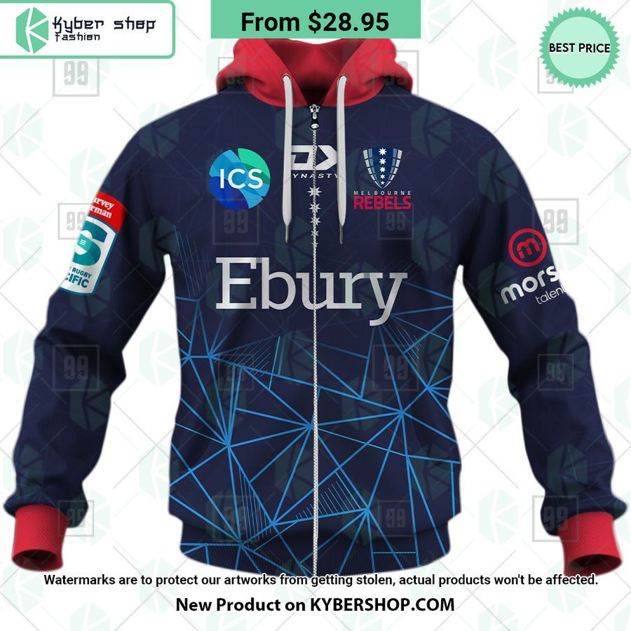 Melbourne Rebels Super Rugby Pacific Home Jersey CUSTOM Hoodie