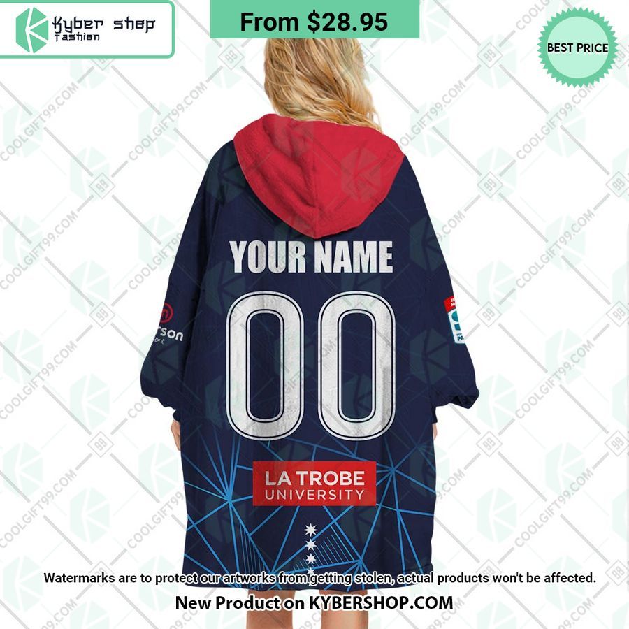 Melbourne Rebels Super Rugby Pacific Home Jersey CUSTOM Hoodie Blanket