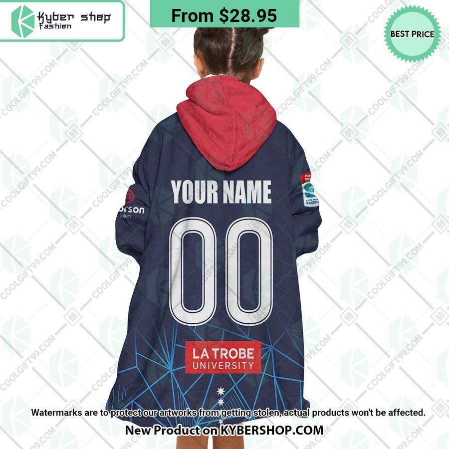 Melbourne Rebels Super Rugby Pacific Home Jersey CUSTOM Hoodie Blanket