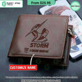 Melbourne Storm NRL Leather Wallet