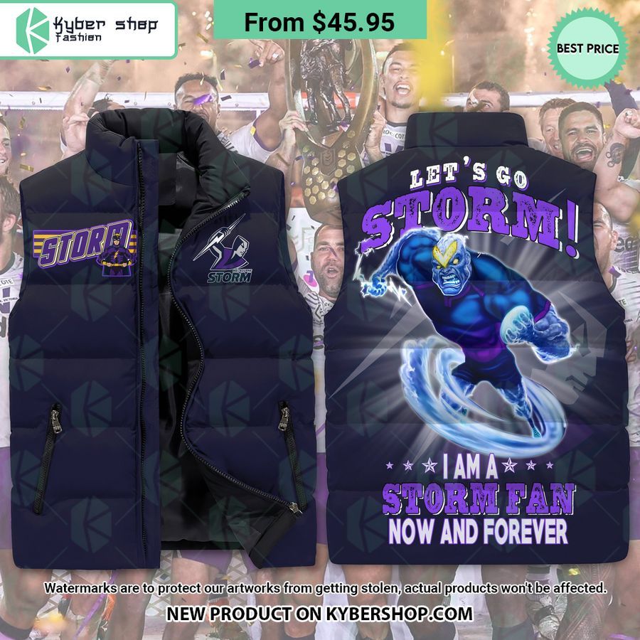 Melbourne Storm Sleeveless Puffer Down Jacket