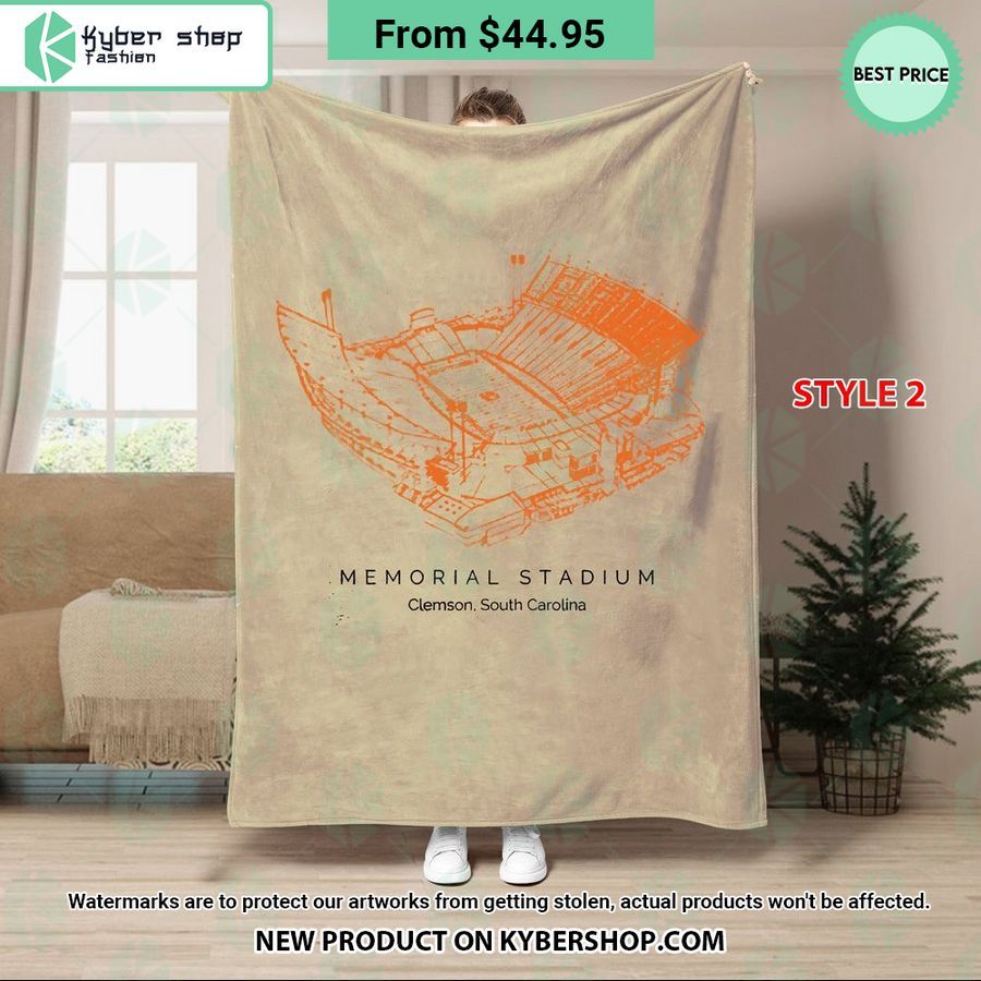 Memorial Stadium Clemson Tigers Blanket