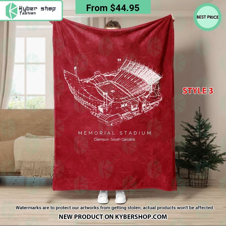 Memorial Stadium Clemson Tigers Blanket