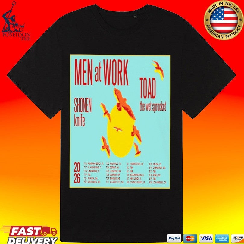 Men At Work Summer Tour 2026 T-shirt