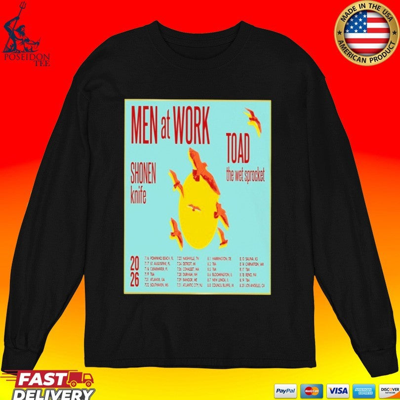 Men At Work Summer Tour 2026 T-shirt