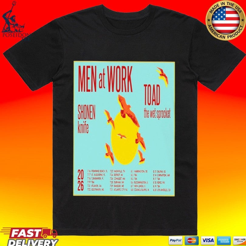 Men At Work Summer Tour 2026 T-shirt