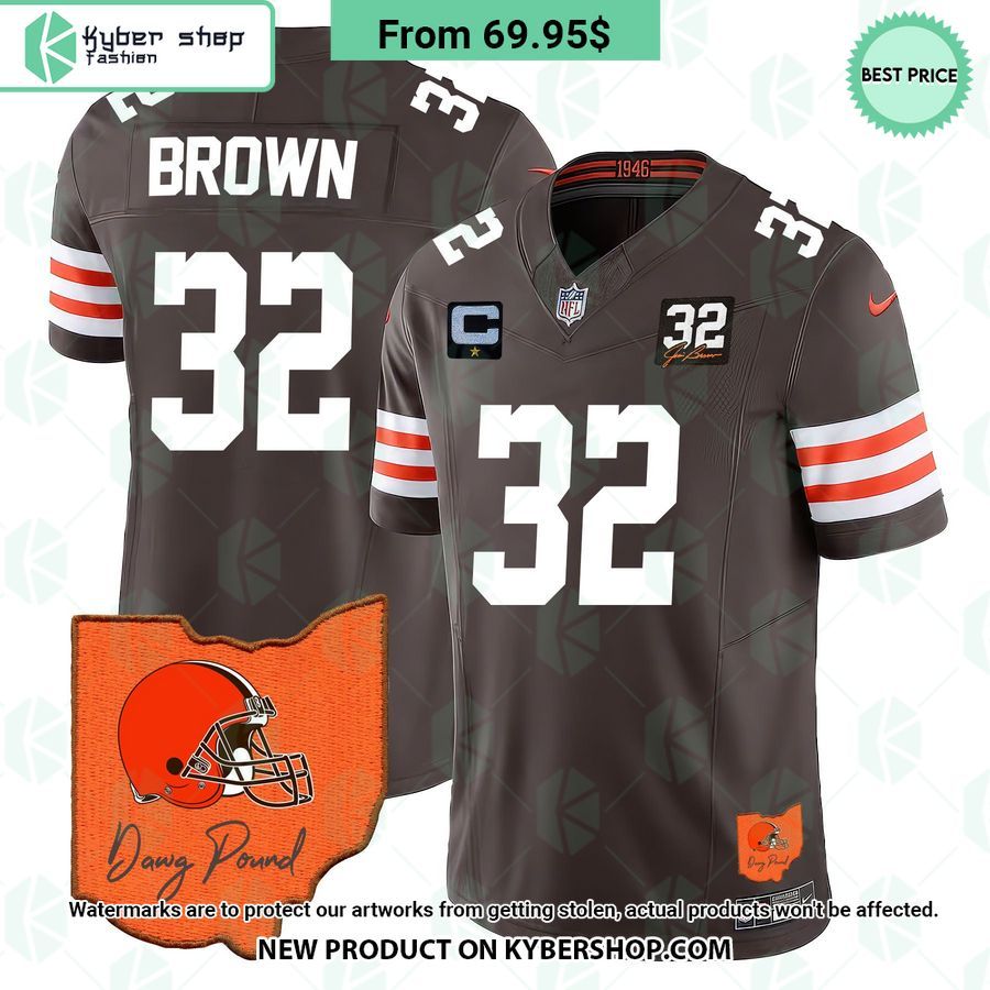 Men’s Cleveland Browns Ohio Map Jersey