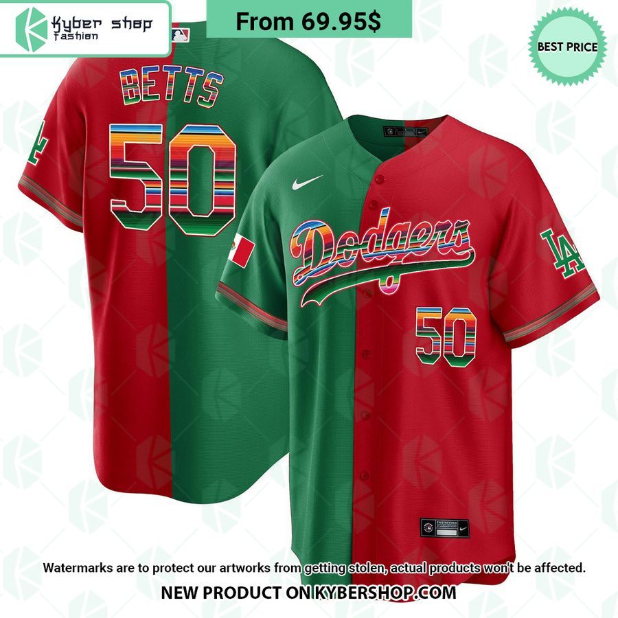 Men’s Los Angeles Dodgers Mexico Cool Base Split Jersey