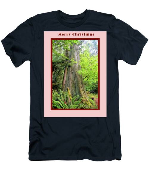 Merry Christmas Washington Redwood Tree Card T-Shirt