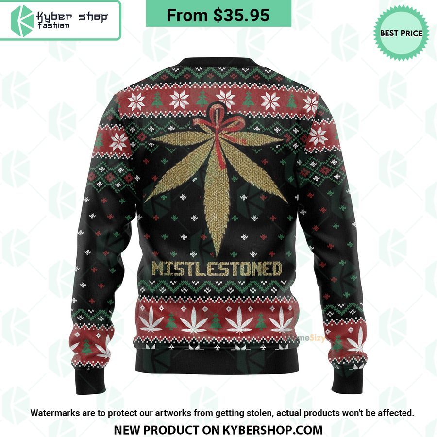 Merry Christmas Weed Mistlestoned Sweater