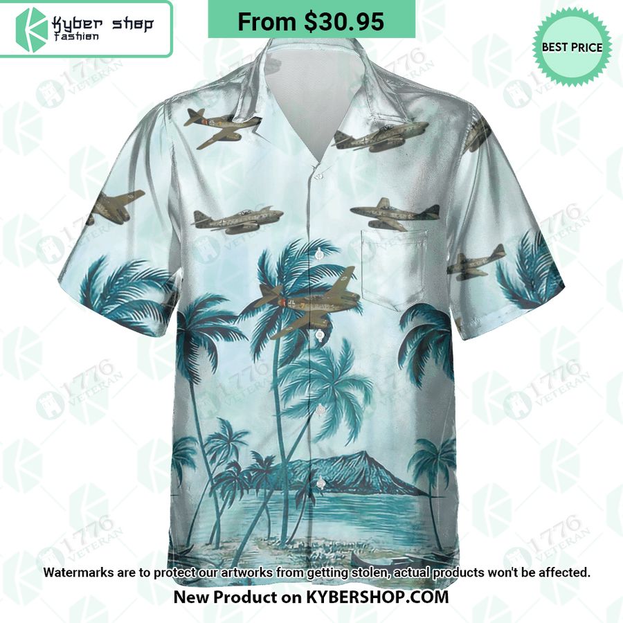 Messerschmitt Me 262 Palm Hawaiian Shirt