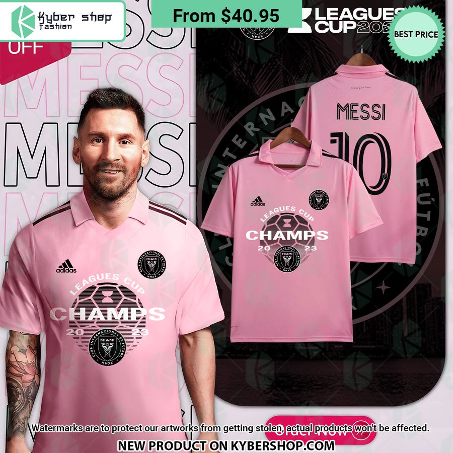 Messi 10 Inter Miami 2023 Leagues Cup Champions Jersey