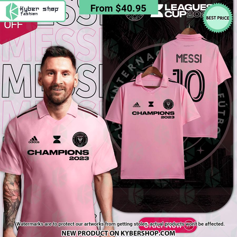 Messi Inter Miami 2023 Leagues Cup Champions Jersey