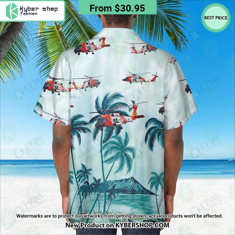 MH-60 Jayhawk Palm Hawaiian Shirt