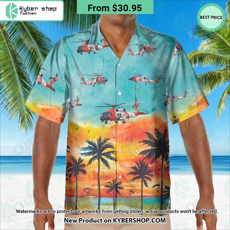 MH-60 Jayhawk Sunset Hawaiian Shirt