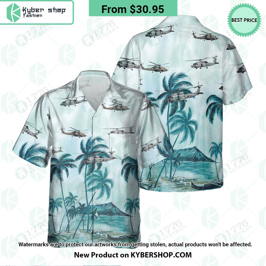 MH-60R Seahawk Palm Hawaiian Shirt