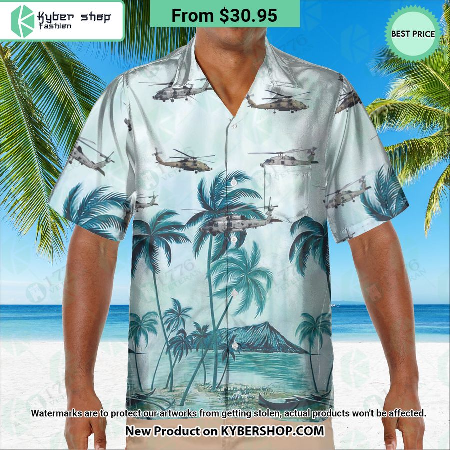 MH-60R Seahawk Palm Hawaiian Shirt