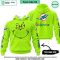 Miami Dolphins Grinch CUSTOM Hoodie
