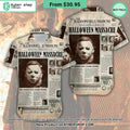Michael Myers Halloween Newspaper Hawaiian Shirt