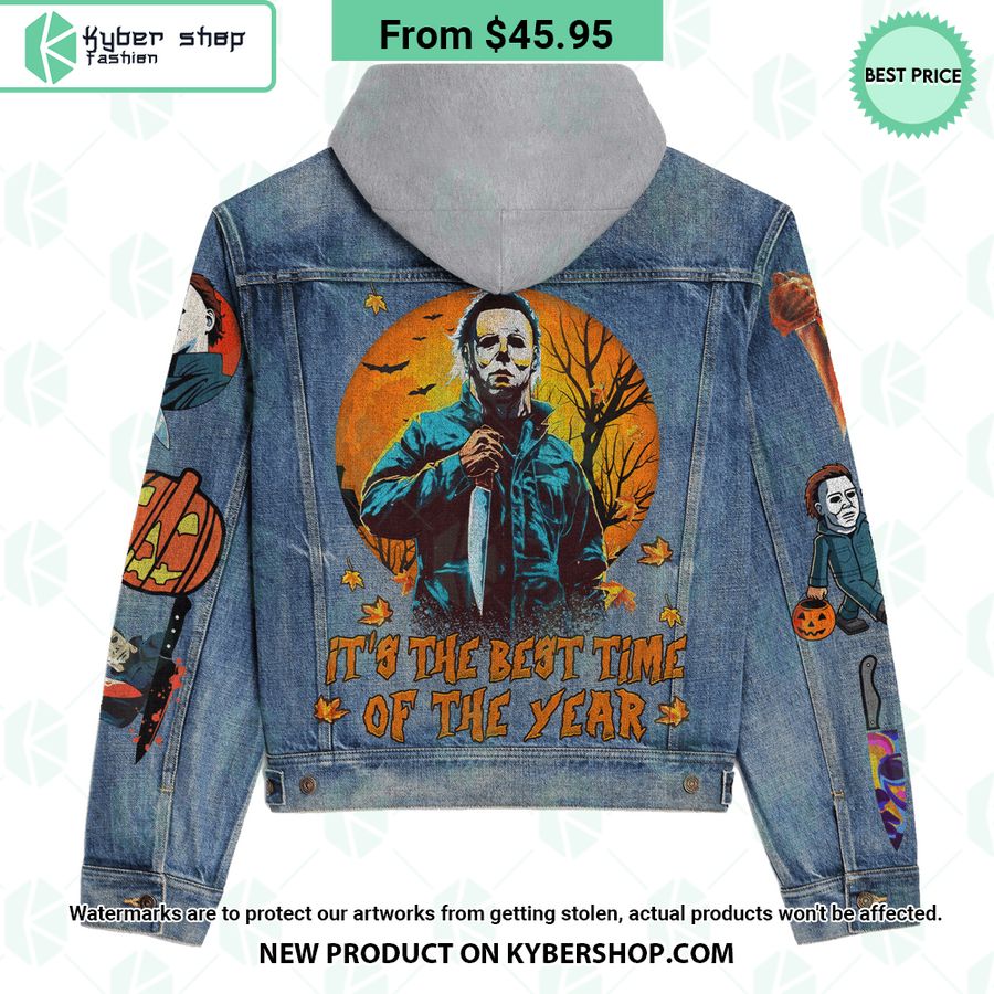 Michael Myers It’s The Best Time Of The Year Hooded Denim Jacket