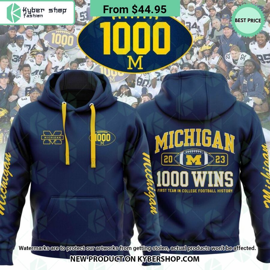 Michigan Football 1000 Wins Hoodie