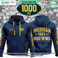 Michigan Football 1000 Wins Hoodie