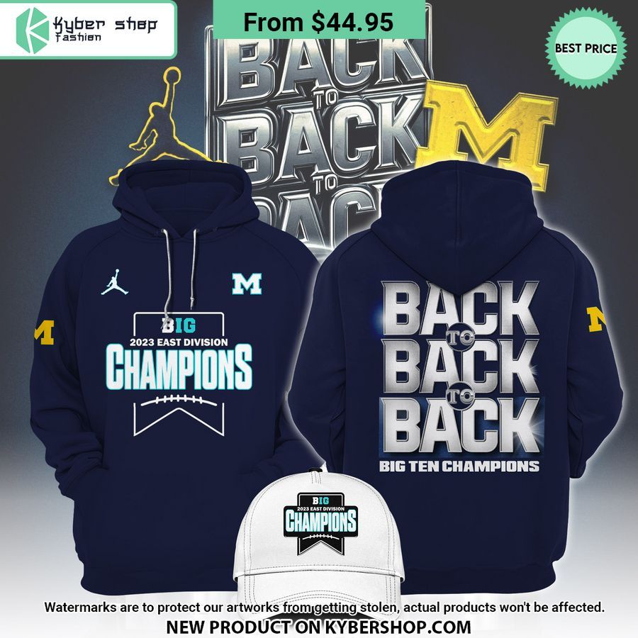 Michigan Wolverines 2023 East Divisions Champions Hoodie