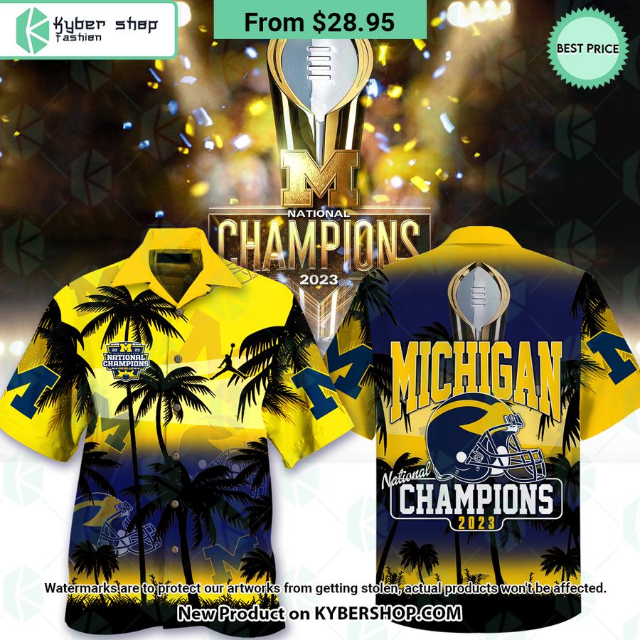 Michigan Wolverines 2023 National Championship Hawaiian Shirt, Shorts