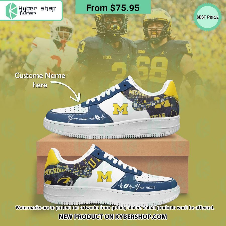 Michigan Wolverines CUSTOM Air Force 1