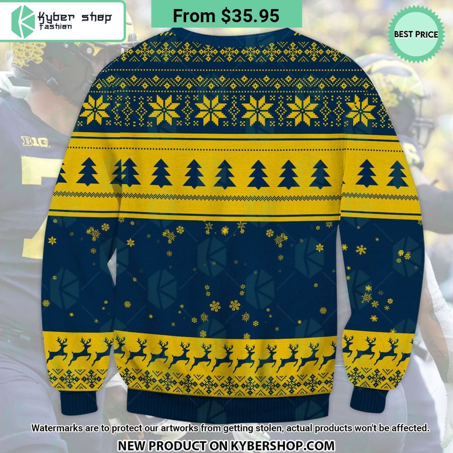 Michigan Wolverines Grinch Christmas Sweater