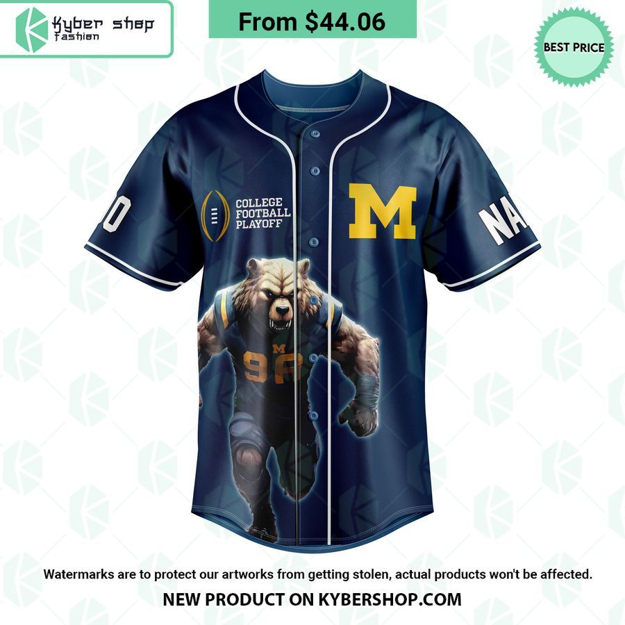 Michigan Wolverines Rose Bowl Game CUSTOM Baseball Jersey