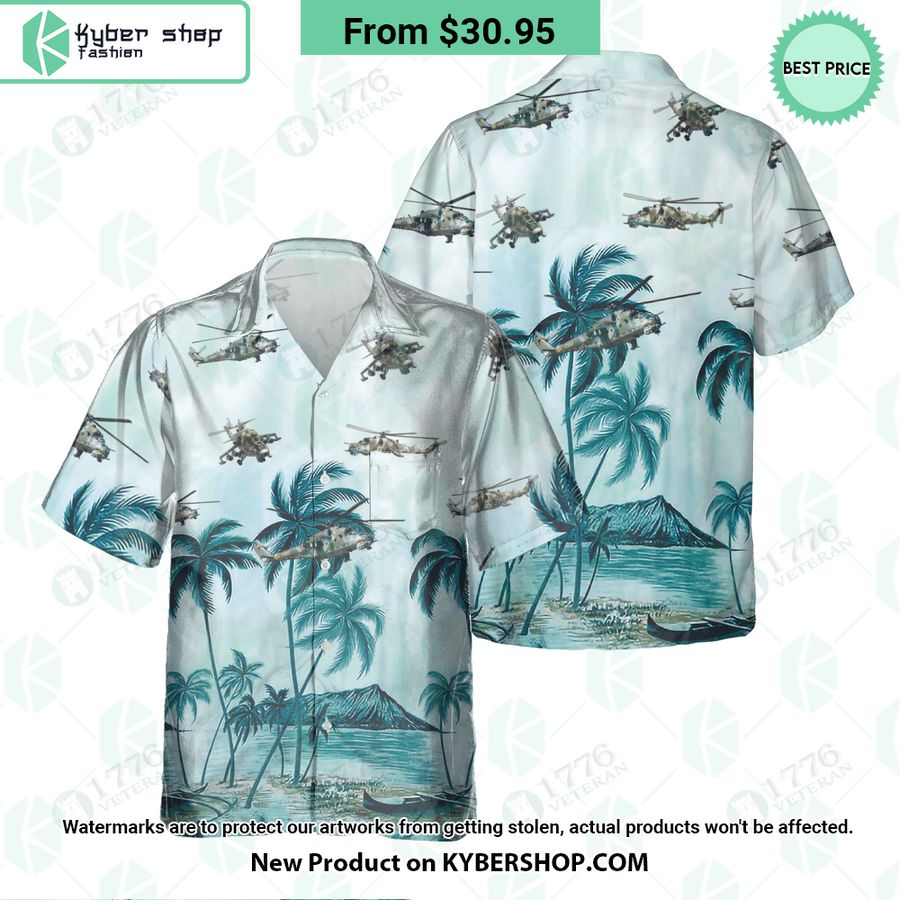 Mil Mi-24 Palm Hawaiian Shirt