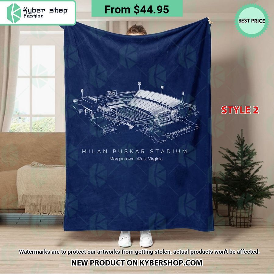 Milan Puskar Stadium West Virginia Mountaineers Blanket