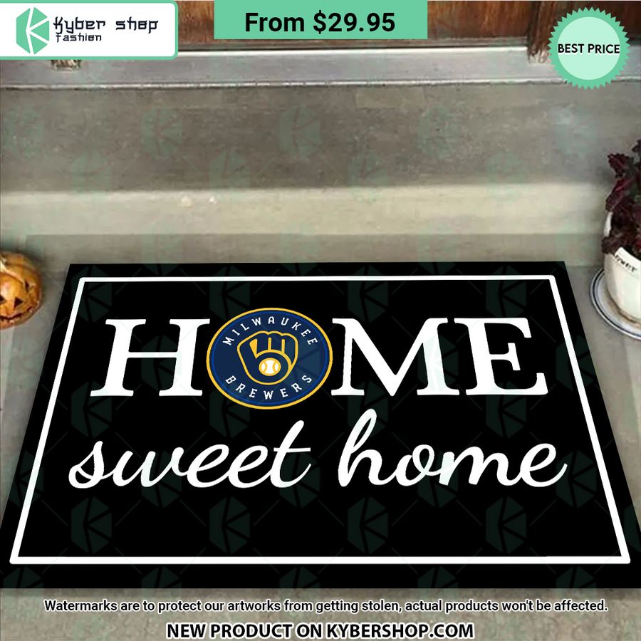 Milwaukee Brewers Home Sweet Home Doormat