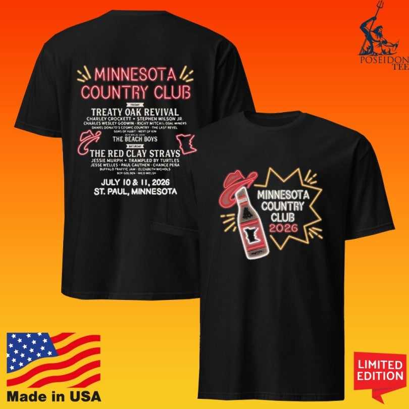 Minnesota Country Club Neon Lineup 2026 T-shirt