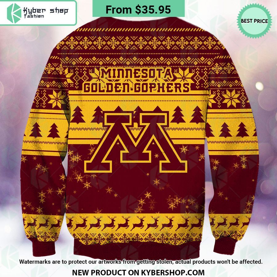Minnesota Golden Gophers Grinch Christmas Sweater