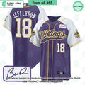 Minnesota Vikings Bud Grant Patch Baseball Jersey