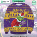 Minnesota Vikings Grinch Ugly Christmas Sweater