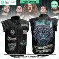 Miss May I Not All Heroes Wear Capes Sleeveless Denim Jacket