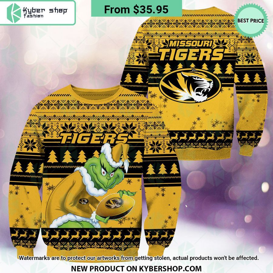 Missouri Tigers Grinch Christmas Sweater