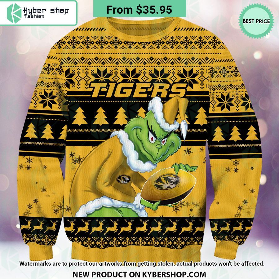 Missouri Tigers Grinch Christmas Sweater