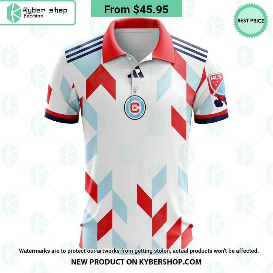MLS Chicago Fire 2023 Away CUSTOM Polo Shirt