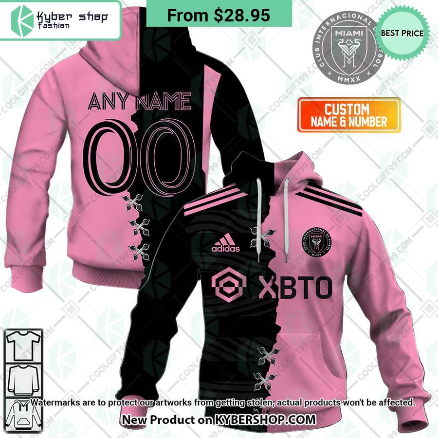 MLS Inter Miami Mix Jersey CUSTOM Hoodie