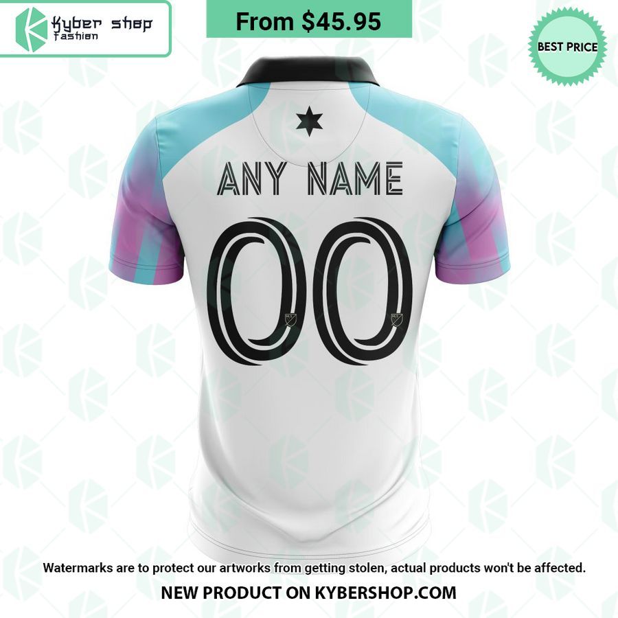 MLS Minnesota United FC 2023 Away The Northern Lights CUSTOM Polo Shirt