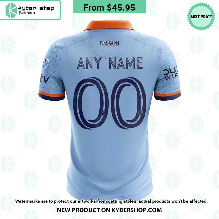 MLS New York City FC 2023 Home The Interboro CUSTOM Polo Shirt