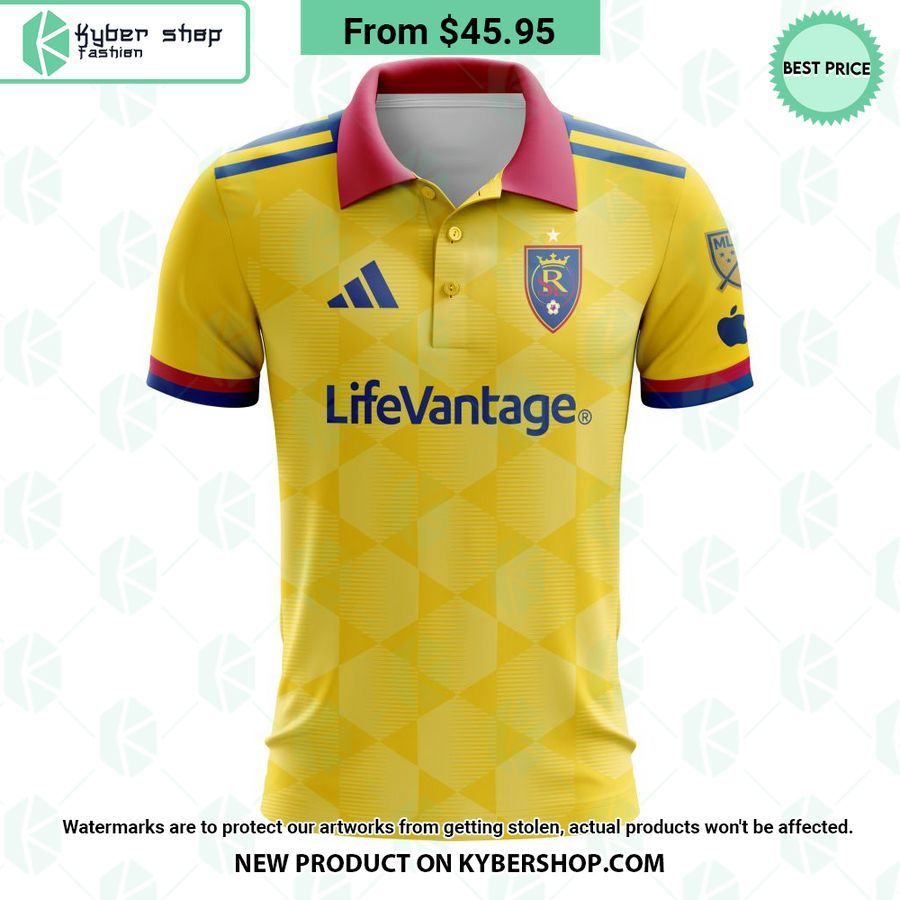 MLS Real Salt Lake 2023 Away The Beehive State CUSTOM Polo Shirt