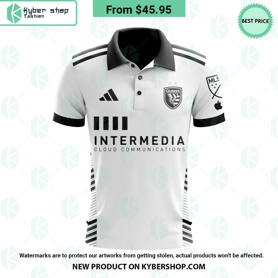 MLS San Jose Earthquakes 2023 Away The Creator CUSTOM Polo Shirt